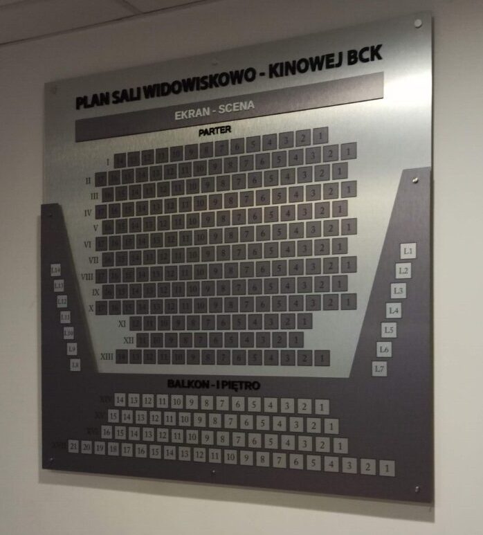 tablica informacyjna kino